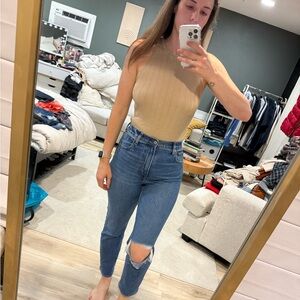 Abercrombie Tan Bodysuit - never worn